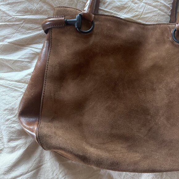 Gucci Suede Horsebit Tote - Picture 4 of 14